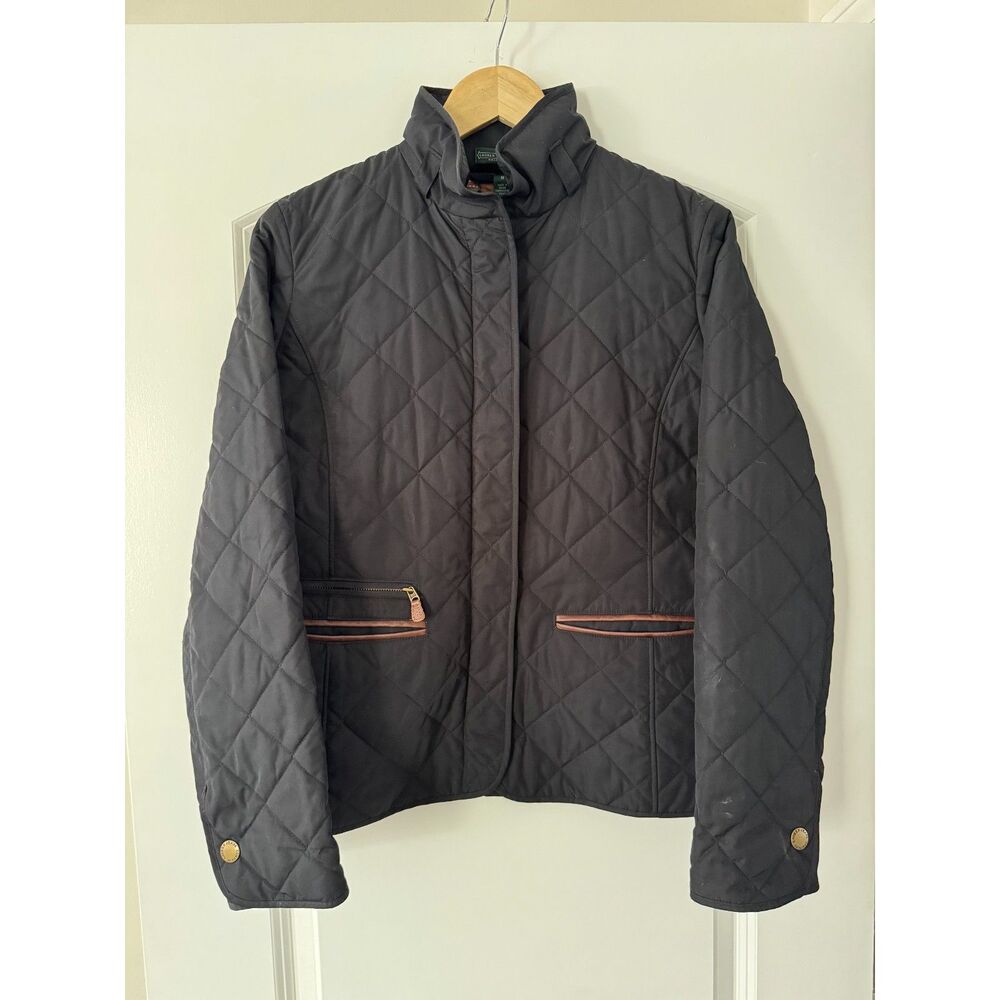 Lauren Jeans Co Ralph Lauren Quilted Jacket Women’s M Black Equestrian